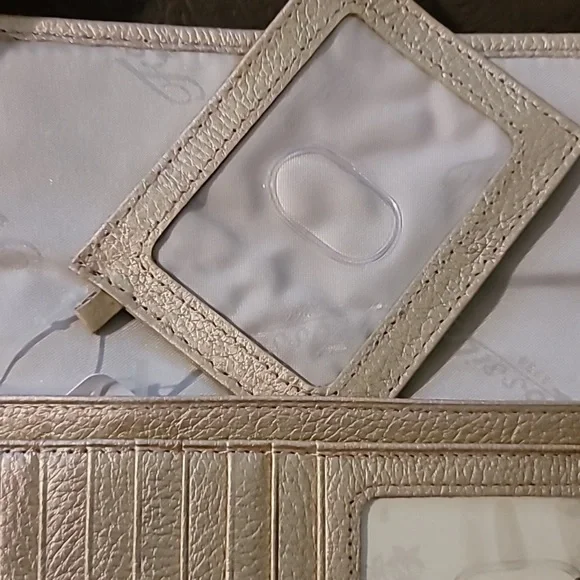 Fossil Vintage Pop Stitch Gold Clutch/Wallet NEW WITH TAGS - Picture 8 of 11